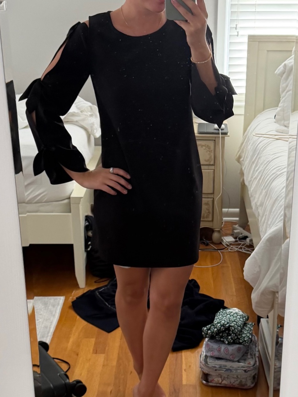 Black cocktail dress